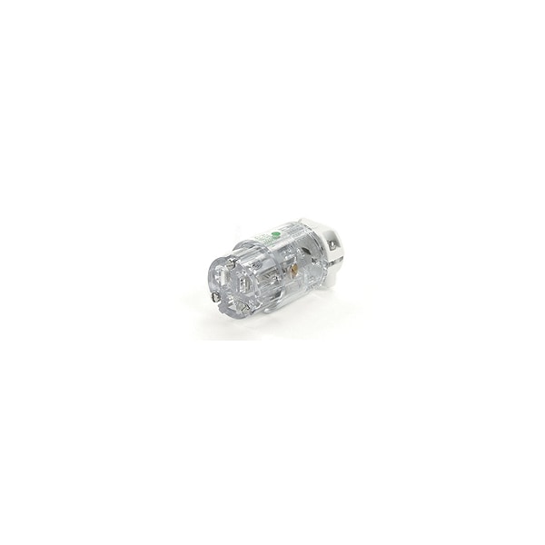 Woodhead HOSP DUTY SEE-THRU CONNECTOR NEMA5-15 85547
